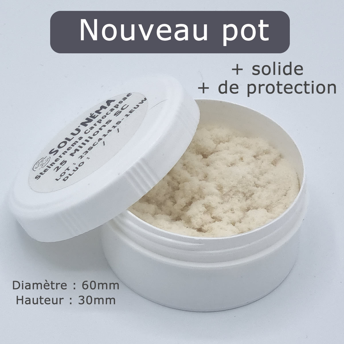 Pot Solunema pour nématodes SC 25 millions