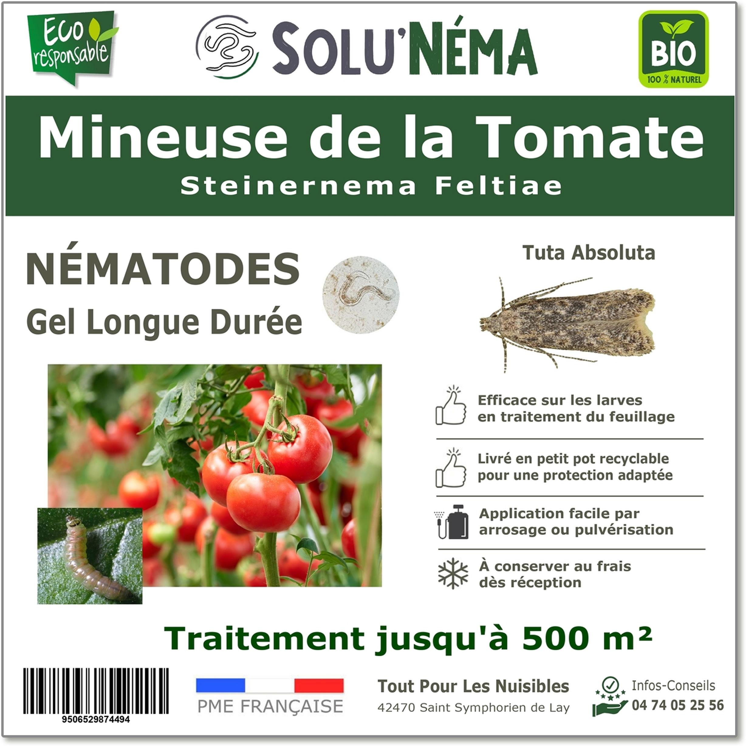 Tomato Miner Label