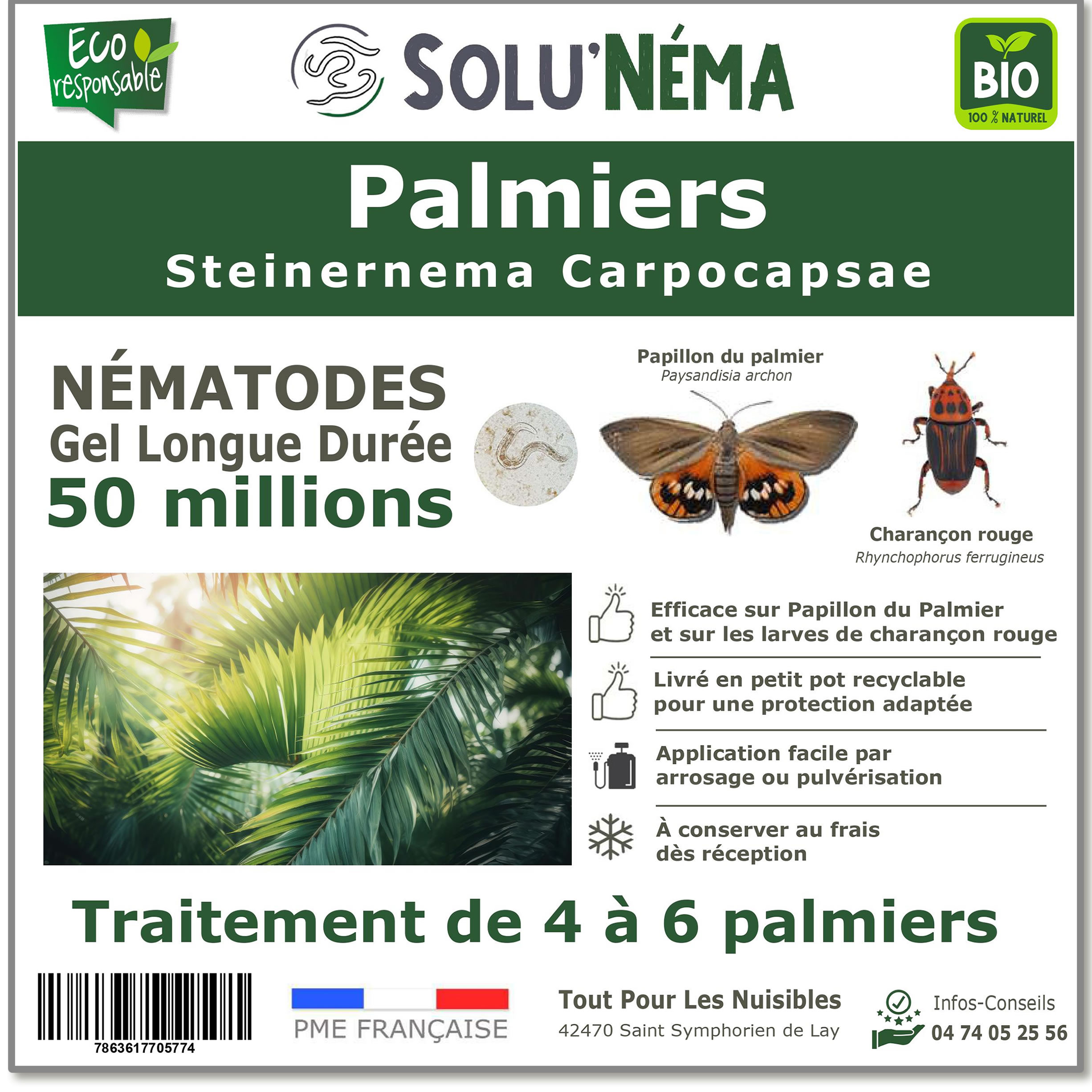 Nématode SC - 50 millions - 4 à 6 palmiers