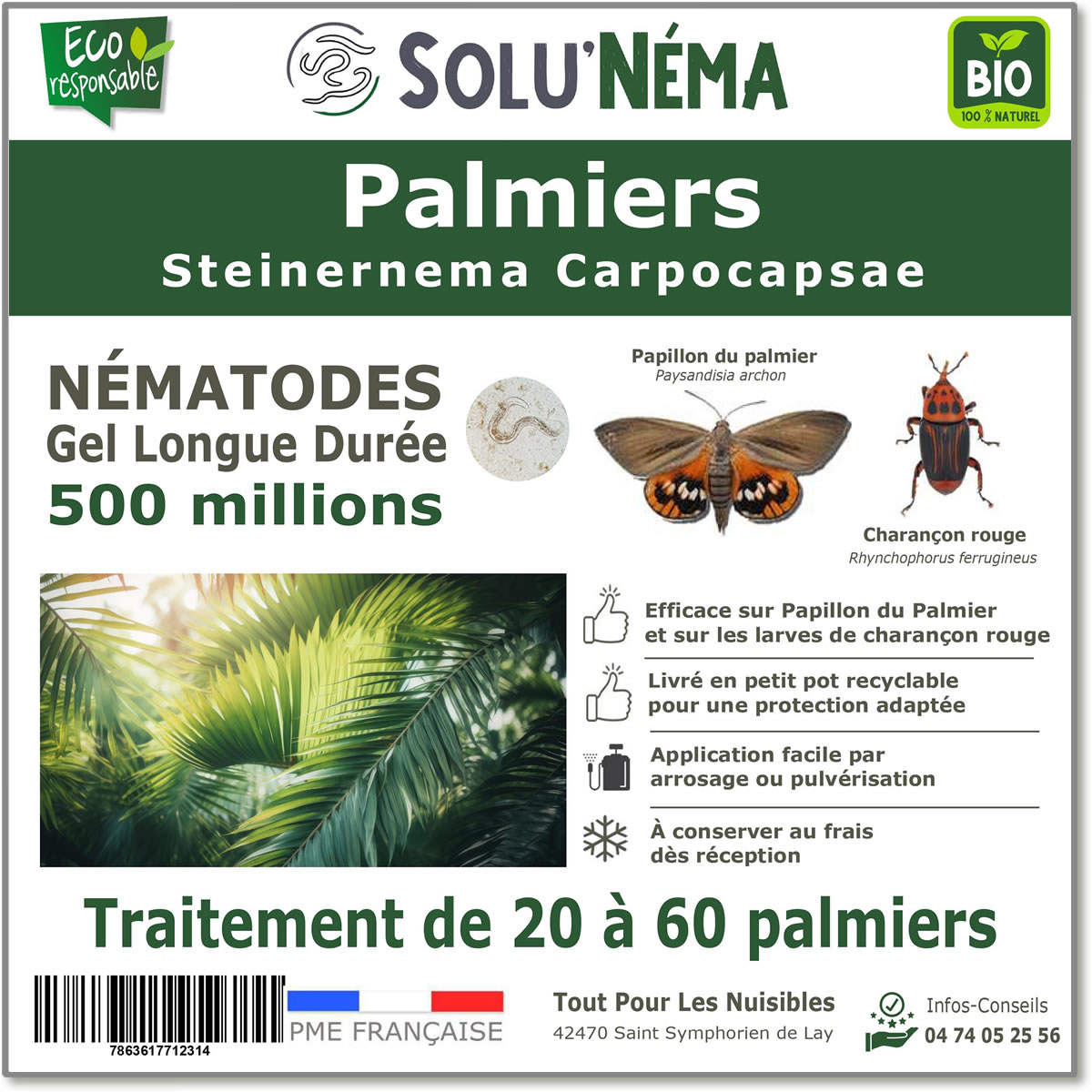 Nématode SC - 500 millions - 40 à 60 palmiers