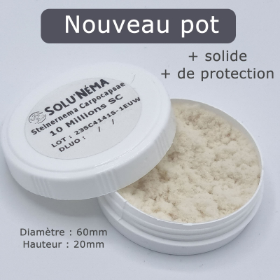 Solunema pot for nematodes (3, 5 and 10 million)