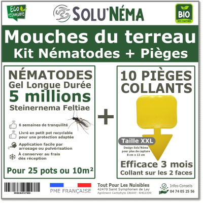 Nématodes (SF) Solunema pour Les mouches du terreaux 5 millions SF