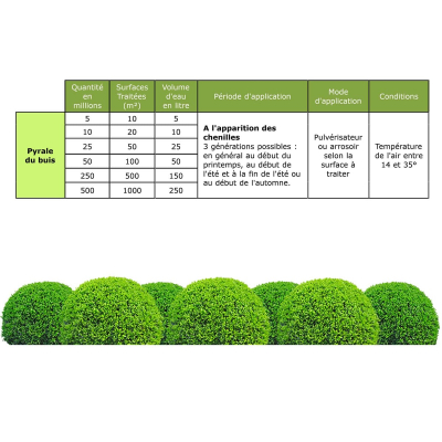 Dosage Nématodes SC Pyrale du buis